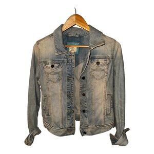 Abercrombie & Fitch Distressed Denim Jean Jacket L